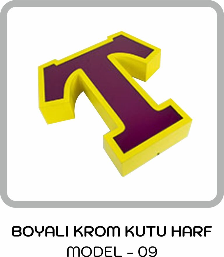 Boyalı Kutu Harf